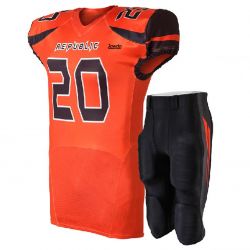 Orange American Football Uniform