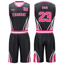 White Basketball Pink Black