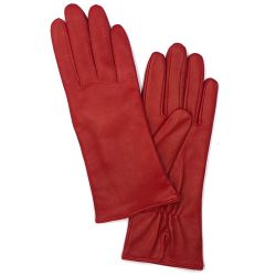 Women Dress Gloves Red