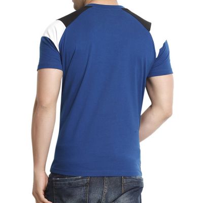 Blue Short Sleeves Rag Shirt #2