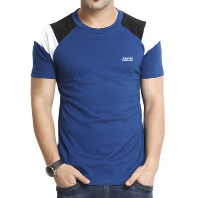 Blue Short Sleeves Rag Shirt