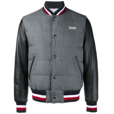 Grey feather Varsity Jackets