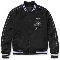 Black varsity jacket