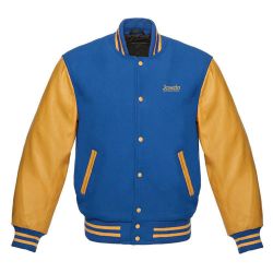 Real Leather and Wool varsity jacket