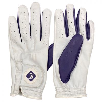 Golf Gloves White Purple