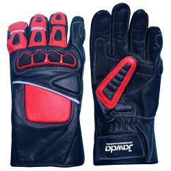Black Red Motorbike Gloves