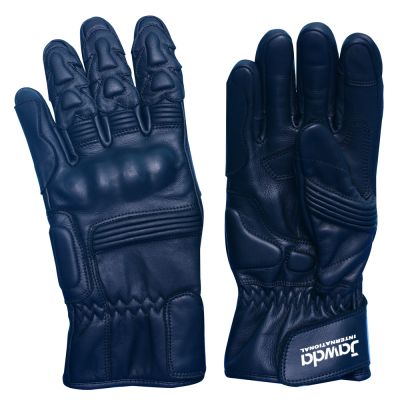 Black Motorbike Gloves Hard Nuckle