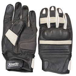 Black White Motorbike Gloves