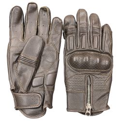 Brown Motorbike Gloves with Knuckle