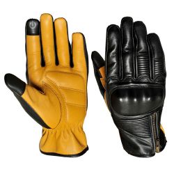 Classic Black Motorbike Gloves