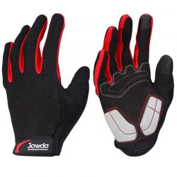 Full Finger Red Cycling Gloves