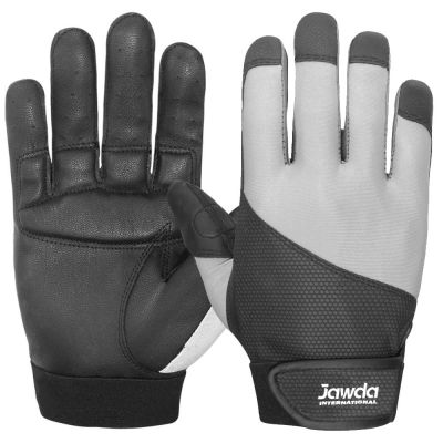 White Black Cross Fit Gloves