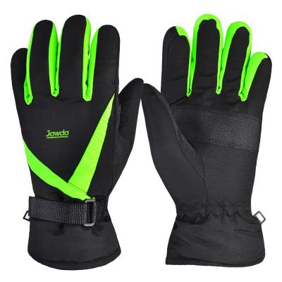 Ski Gloves Green Black