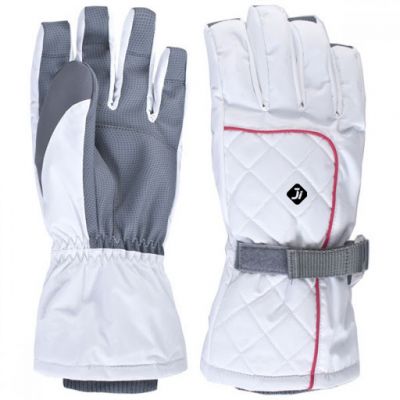 White Ski Gloves