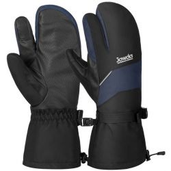 Black Ski Mittens