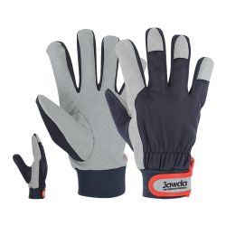Black Working Gloves Velcro Closure