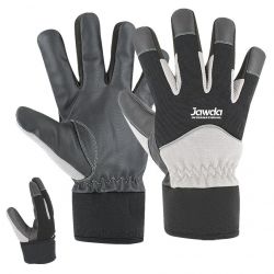 White Black Working Gloves