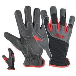 Grey Black Working Gloves