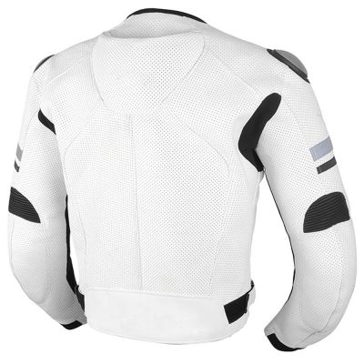 Motorbike Leather Jackets White #2