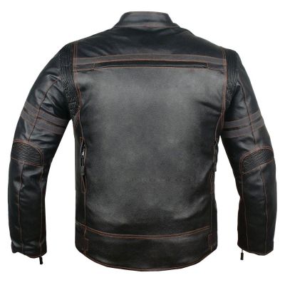 Ventilated Motorbike Leather Jackets #2