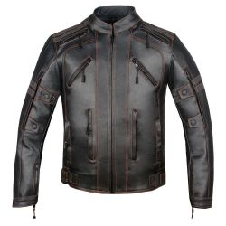 Ventilated Motorbike Leather Jackets