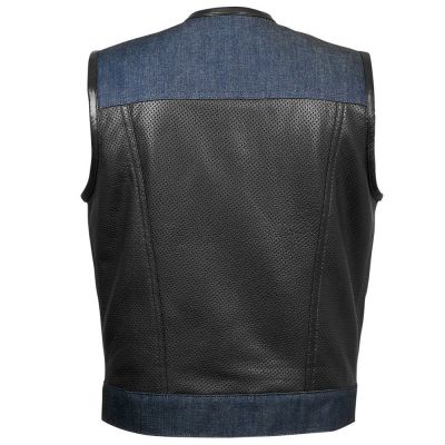 Blue Denim Motorbike Vest #2