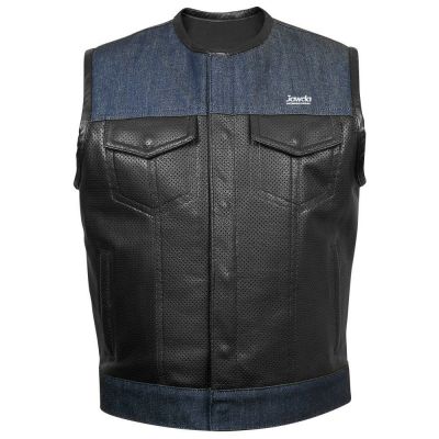 Blue Denim Motorbike Vest