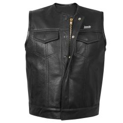 Black Motorbike Club Vest