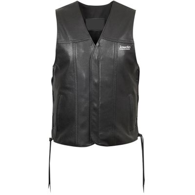 Motorbike Leather Vest Side Laces