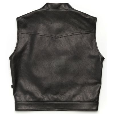 Top Grain Motorbike Leather Vest #2