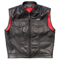 Top Grain Motorbike Leather Vest