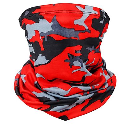 Red Camo Neck Gaiters