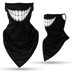 Neck Gaiters Black White