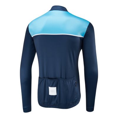 Men Thermoactive Blue Cycling Jersey #2