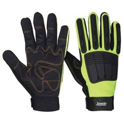 Mechanic Gloves Green Black