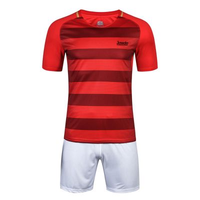 Soccer Uniform Red Stripes