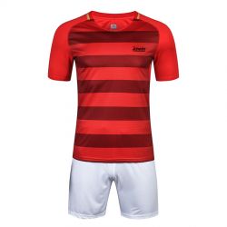 Soccer Uniform Red Stripes