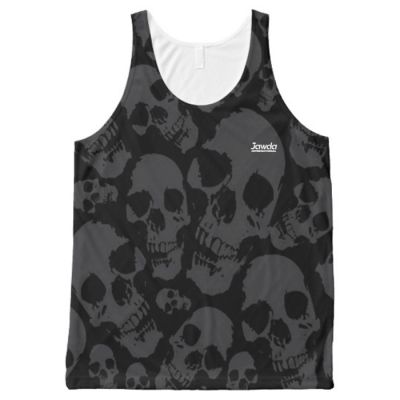 Men Tank Top Skull Print