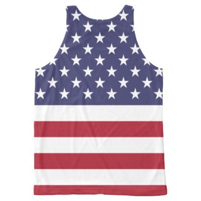 Men Tank Top US Flag #2